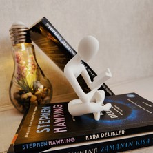 Kitap Okuyan Iskandinav Tarzı Biblo Heykel Figür Dekor Dekorasyon 3D 3 Boyutlu Altındal Home
