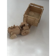 Woodhub Ahşap Boyanabilir Büyük Boy Oyuncak Traktör