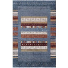 Artemis Halı Bella 06475b Gri Mavi Retro Bohem Tarz Ipek Halı