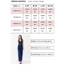 Irmak Kerekli Yelek Pantolon Alt Üst Triko Takım 12411