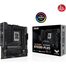 Asus Tuf Gamıng B760M-PLUS Ddr5 7200MHZ 1xhdmı 1xdp 2xm.2 Matx 1700P (12. / 13. ve 14. Nesil Işlemci Uyumlu)