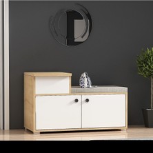 Elegantdh Minderli Ayakkabılık Safirmeşe Beyaz