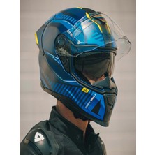 Nexx SX.100R Skıdder Mat Mavi-Neon Sarı Kask