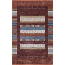 Artemis Halı Bella 06475a Bordo Terra Bohem Retro Tarz Ipek Halı