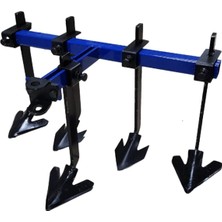 Asvera 5'li Kazayağı Çapa Makinesi Aparatı - 100 cm Genişlikte Ayarlanabilir Kültivatör Ve Ot Temizleme