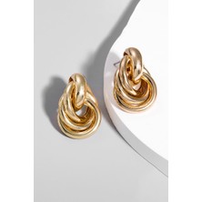 Chavin Gold Bijuteri Retro Tarz Bayan Küpe EV22SR