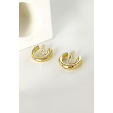 Chavin Gold Bijuteri Deliksiz Kulaklar Için Geçirmeli Sıkıştırma Küpe EV16SR