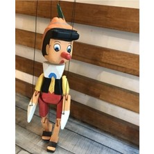 Woodhub 20 cm Asmalı İpli Pinokyo Tiyatro Gösteri Kuklası Çocuk Oyuncak