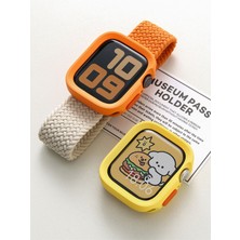 PSGT Apple Watch Uyumlu 5 6 7 8 9 44/45MM Kılıf Kasa ve Ekran Koruyucu 360 Tam Koruma Kapak
