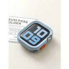 PSGT Apple Watch Uyumlu 5 6 7 8 9 44/45MM Kılıf Kasa ve Ekran Koruyucu 360 Tam Koruma Kapak