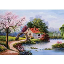 KS Games Lake House 1000 Parça Puzzle