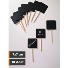 Şeffaf Etiket Silinebilir Karatahta Siyah Etiket Saplamalı Batırmalı Çubuklu Etiket Kolay Silinebilen Siyah Etiket Beyaz Yazı Ürün Fiyat Görsel Etiket