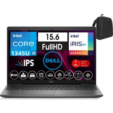 Dell Latitude 3550 Intel Core I5 1345U 16GB Ddr5 256GB SSD  15.6" Fhd IPS Freedos Taşınabilir Bilgisayar WN005L35501501+ZETTAÇANTA