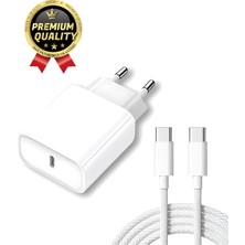 Giyitec Samsung A40 Uyumlu Şarj Aleti Seti USB Type-C 25W