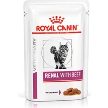 Royal Canin Veterinary Renal Biftekli Kedi Konservesi 85 gr 12 Adet