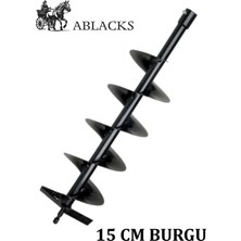 Ablacks Universal 15 cm Toprak Burgu Makinesi Burgusu