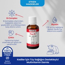 Foodline Kediler Için Plus +B Damla 50 ml | Tüy Sağlığını Destekleyici Biotinli Multivitamin