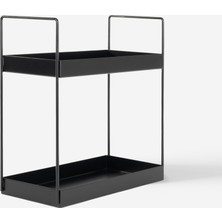 Rarart Concept Siyah Metal Organizer - 2 Katlı Tezgah Üstü Düzenleyici - Mocha