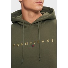 Tommy Jeans Pamuklu Regular Fit Kapüşonlu Sweat Erkek Sweat Dm0dm20503 M12