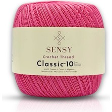 Sensy Classic 10 Tığ İpi 100% Merserize Pamuk Örgü İpi, Dantel İpi, Giza Mısır Pamuğu Dantel İpliği