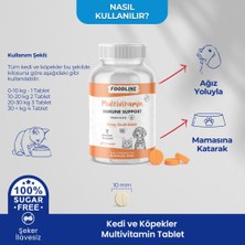 Foodline Multivitamin 75 Tablet | Kedi ve Köpekler Için Immun Sistem Destekleyici