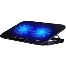 Classone M40 Gaming Laptop Soğutucu  Notebook Standı, Mavi LED ,14-15.6-17 Inch Uyumlu, 2 Fan, 2 USB