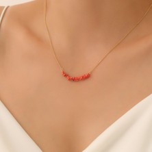 Nox Jewelry 925 Ayar Gümüş Doğal ve Değerli Jasper Taşı Kolye - CNS00564