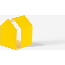 Rarart Concept Sarı Metal Duvar Askısı - Çok Amaçlı Balkon Ve Bahçe Dekoru - Little House