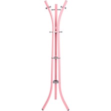 Tekno Trust 40 cm Lobby 360 Ayaklı Portmanto Askılık Metal Pembe 185 cm
