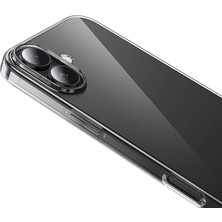 BLS Store Apple iPhone 16 Kılıf Süper Silikon Kapak - Şeffaf