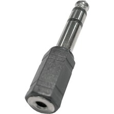 Midex SE1 Jack Adaptör 6.35mm Çevirici Silver Renk Adaptör Stereo