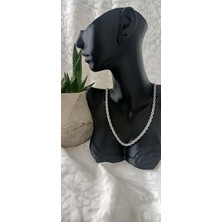 Lilly And Molly Jewelry Kalın  Burgu Zincir Çelik Kolye