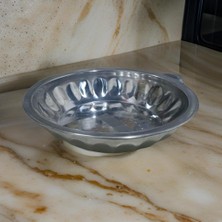 Paslanmaz Çelik Salata Meyve Tabağı Mısır Kasesi 25 cm *6 cm Ebatlarında