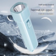 Yopue Güçlü Işık El Feneri USB Şarj Edilebilir Mini Taşınabilir Ultra Parlak Cep Küçük Ev Uzun Menzilli Dış Aydınlatma Küçük El (Yurt Dışından)