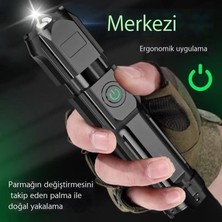 Yopue El Feneri Güçlü Işık Şarj Edilebilir Ev Dış Mekan Taşınabilir Dayanıklı Uzun Menzilli Ultra Parlak LED El Feneri (Yurt Dışından)