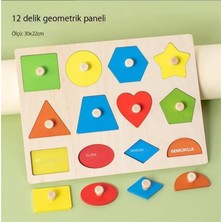 Pairuidaisi Montessori Şekli Geometri Paneli Bilişsel Tırmalama Tahtası Eşleşen Oyuncak Aydınlanma Erken Eğitim Geometri Paneli Bulmaca Bulmaca Kurulu (Yurt Dışından)