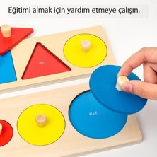 Pairuidaisi Montessori Şekli Geometri Paneli Bilişsel Tırmalama Tahtası Eşleşen Oyuncak Aydınlanma Erken Eğitim Geometri Paneli Bulmaca Bulmaca Kurulu (Yurt Dışından)