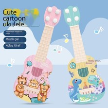 Content dolls Ukulele Karikatür Dinozor Gitar Oyuncak Müzik Aleti Sınır Ötesi Erken Eğitim Aydınlanma Müzik Oyuncak (Yurt Dışından)