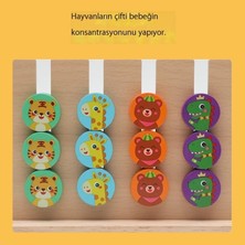 Content dolls Ahşap Hayvan Dört Renkli Mantık Dinozor Hareketi Satranç Bebek ve Yürümeye Başlayan Çocuk Erken Eğitim Aydınlanma Öğretim Yardımcıları Labirent Oyunu Çocuk Bulmacası (Yurt Dışından)