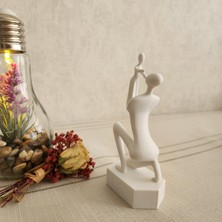 Anne ve Bebek Modeli Iskandinav Tarzı Biblo Heykel Figür Dekor Dekorasyon 3D 3 Boyutlu Altındal Home