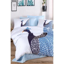 Çeyiz Diyarı Tavus  Pamuk Çift Kişilik Nevresim Takımı