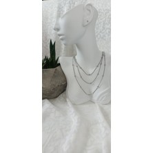 Lilly And Molly Jewelry 3 Katlı Dorika Çelik Kolye
