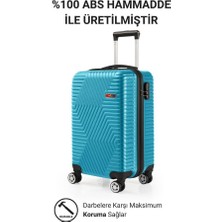 G&d Polo Suitcase Abs Kabin ve Büyük Boy Petrol Yeşili 2'li Valiz Seti 600.21-SET-BK