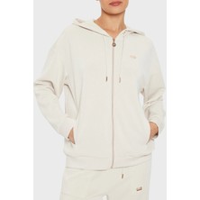 Ea7 Regular Fit Kapüşonlu Fermuarlı Sweat Bayan Sweat 6dtm08 Tjzbz 1120
