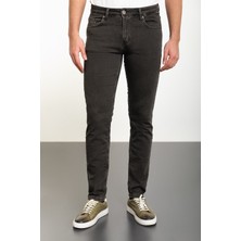 MCR Düz Gri Super Slim Fit Erkek Kot Pantolon