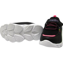 Pepino P-1429 Siyah / Gümüş Kız Çocuk Işıklı Spor Ayakkabı