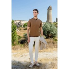 Morven Erkek Trend Polo Yaka Dynamic Fit T-Shirt 18030 Camel