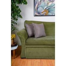 Gentry Premium Kadife Dokulu Süet Kırlent Kılıfı Vizon (45X45)