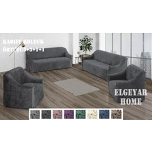 Elgeyar Kadife Koltuk, Kanepe, Çekyat Örtüsü , Koltuk Kılıfı 3 3 1 1