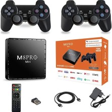 M8 Pro Mını 4K 8k 10 K Ultra Hd+Hdr Android Tv 5g 12.1+Game Wıfı HDMI  Retro 10000+ Game Box